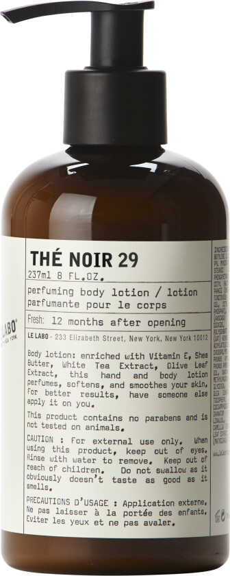 Thé Noir 29 Perfuming Body Lotion 237ml - Kremer