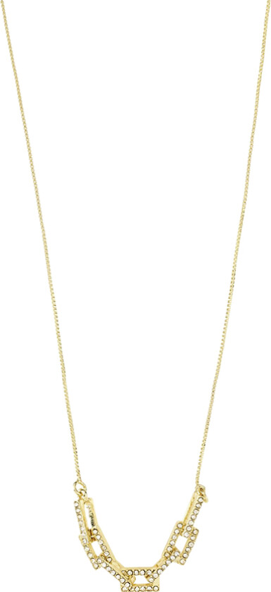 Coby Recycled Crystal Pendant Necklace Goldplated - Halskjeder Med Anheng