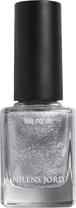 Nail Polish Silver Glitter - Vanlig Neglelakk