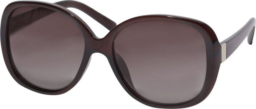 Parker Oversized Retro Sunglasses Brown - Solbriller Glass