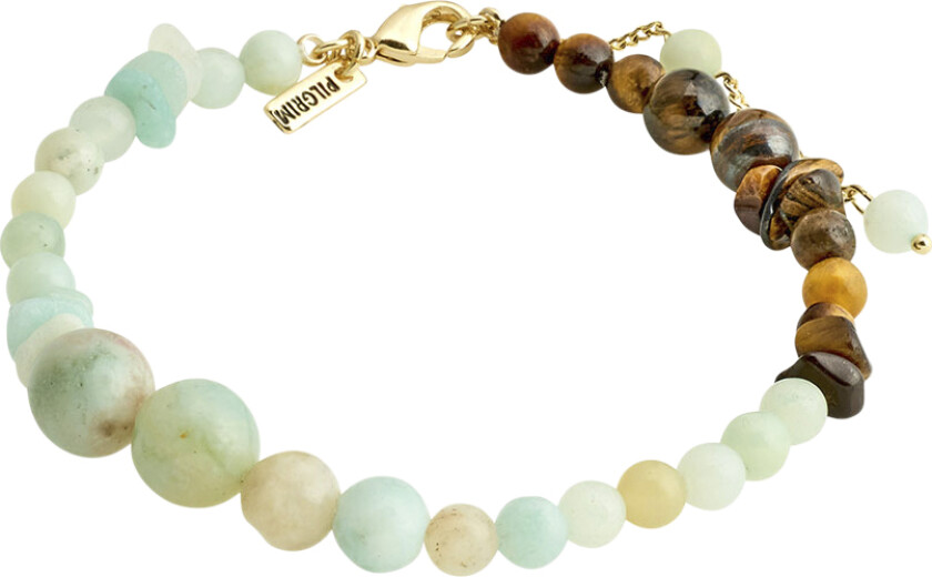 Soulmates Bracelet Mint/goldplated - Perlearmbånd