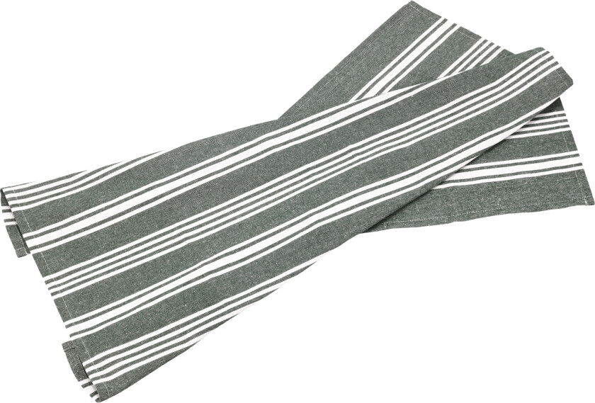 Kjøkkenhåndkle Recycle Eco Stripe 70 x 50 cm Forest Green Str L:56cm B:37.5cm H:0.5cm - Kjøkkenhåndklær Bomull