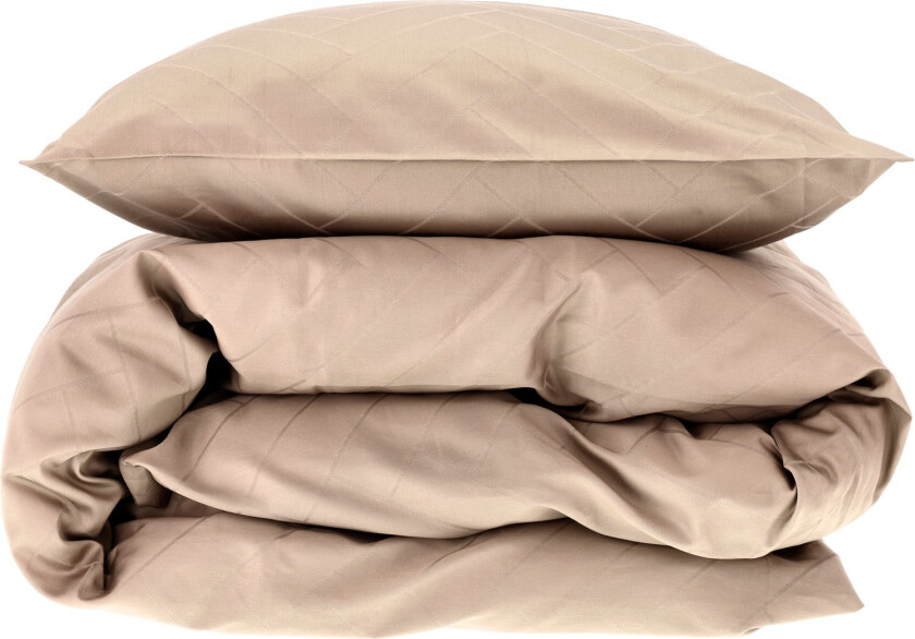 Sengesett 140x200 Tiles Taupe Str 200x140 cm - Sengetøy