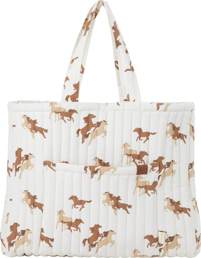 Quilted Tote Bag Wild at Heart - Stellevesker Bomull