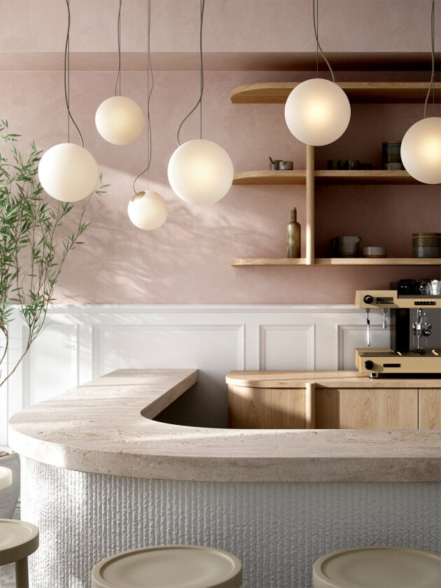 Bright Ripple Crema Cable StrØ 20cm - Pendel