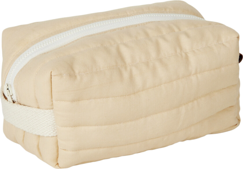 Quilted Toiletry Bag Wheat - Stellevesker Bomull