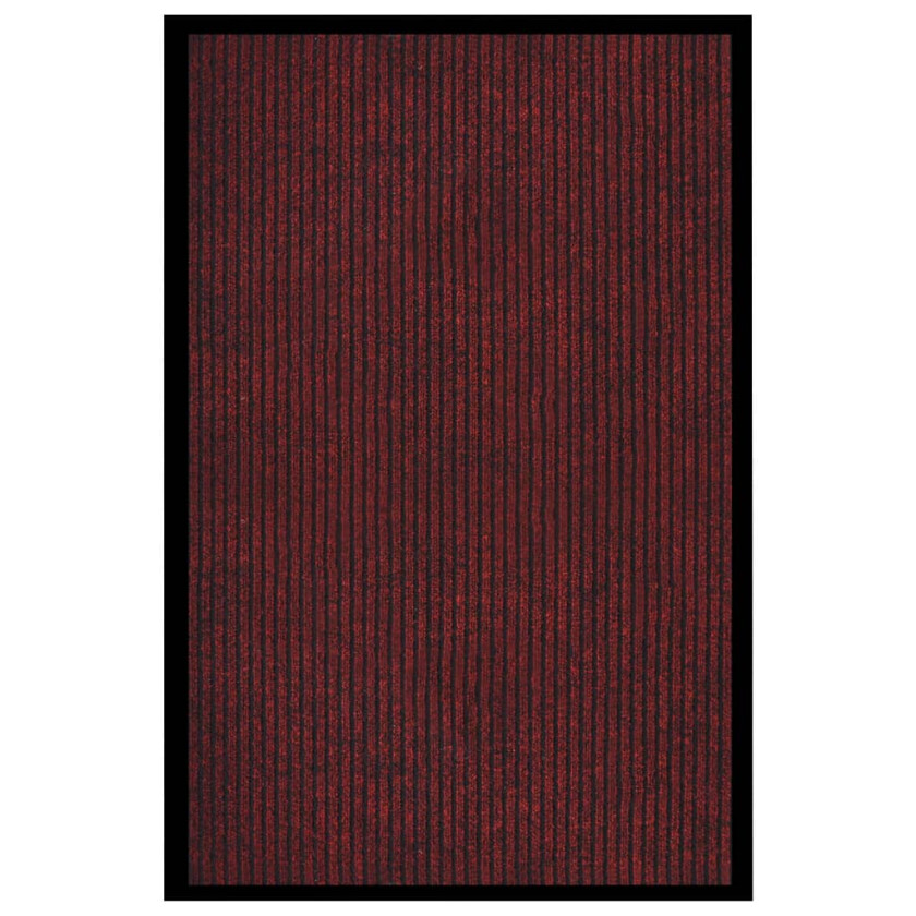 Dørmatte stripet rød 80x120 cm