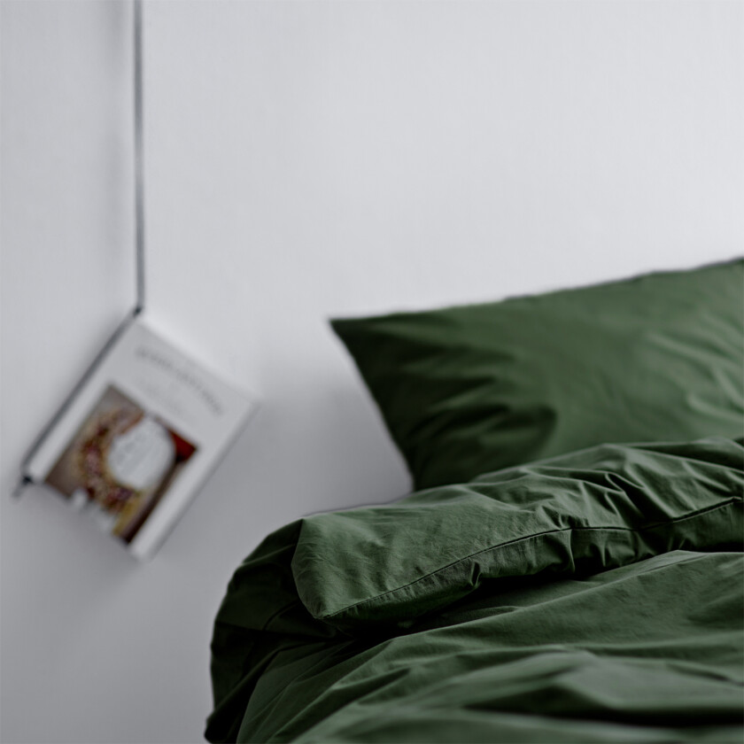 Sengesett 140x200 Whisper Pine Green Str L:200cm B:140cm H:0.1cm - Sengetøy Bomull