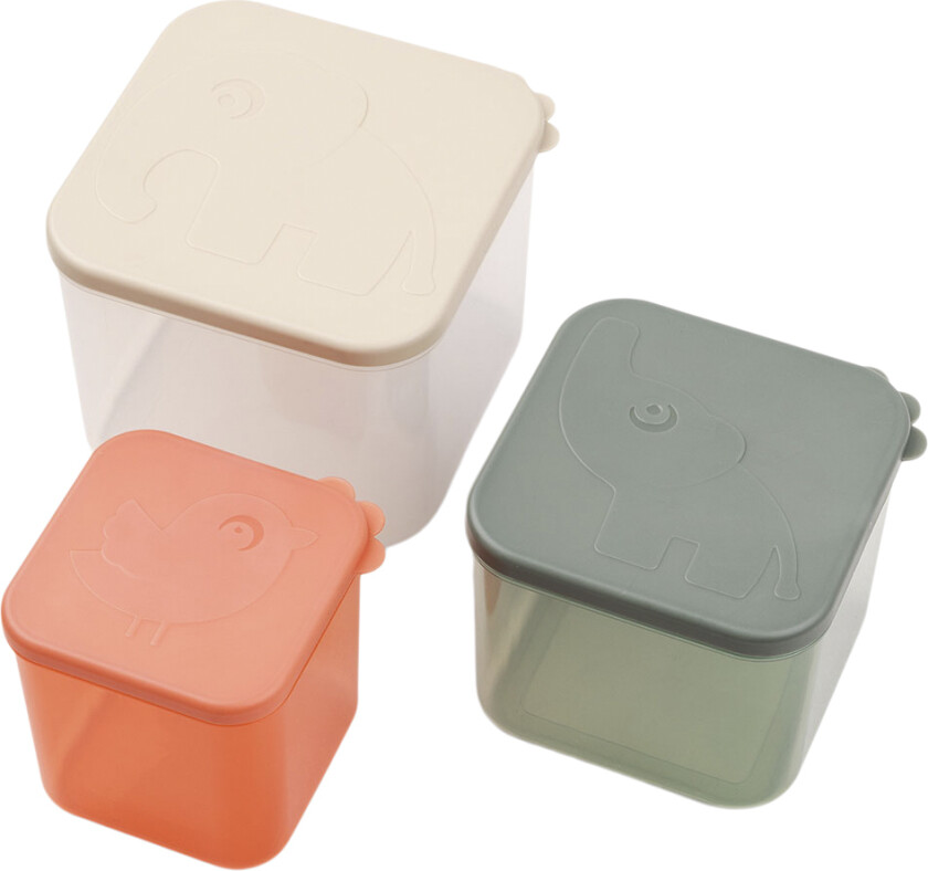 Madopbevaringssæt L Elphee Farve mix - Matoppbevaring Tre