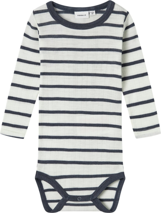 Nbmwang Wool Needle LS Body Noos Str 68 - Langermet Bodies