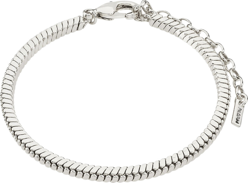 Dominique Recycled Bracelet Silverplated - Kjedearmbånd Uten Anheng