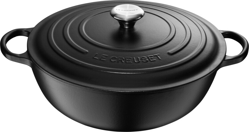 Stegegryde 7,0L Matte Black Str 32 cm - Støpejernsgryter