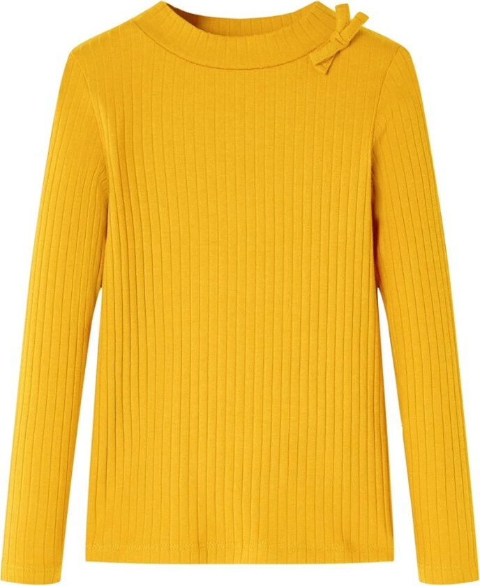 T-skjorte for barn med lange ermer oker 128