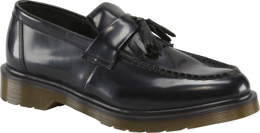 Adrian Black Polished Smooth Kvinde Loafers Str 41