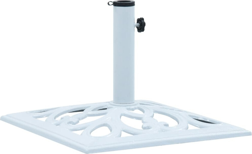 Parasollfot hvit 12 kg 49 cm støpejern