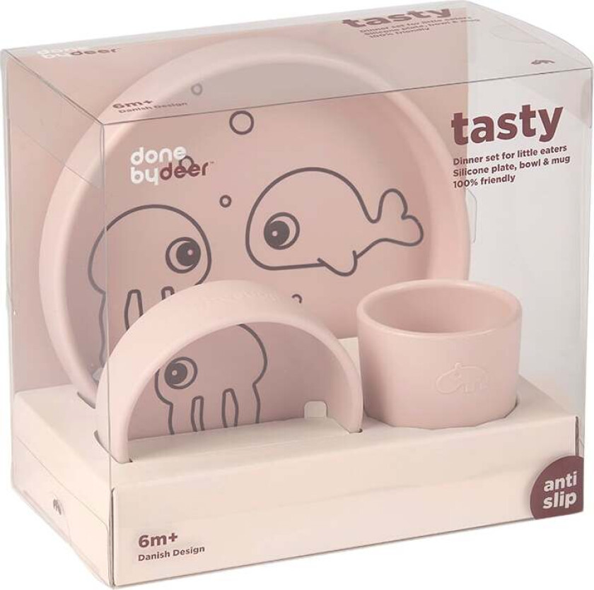 Silikone Spisesæt, Sea Friends - Spisesett