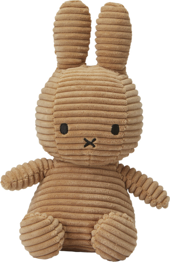 Miffy Sitting Corduroy Beige 23 cm - Bamser