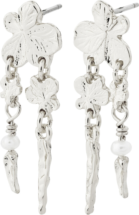 Zhuri Recycled Earrings Silverplated -Øredobber