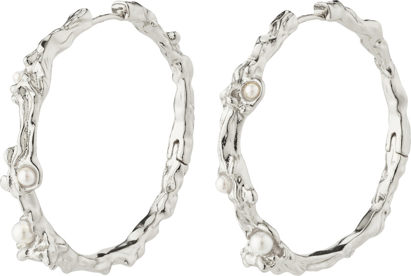 Raelynn Recycled Hoops Silverplated - Kreoler