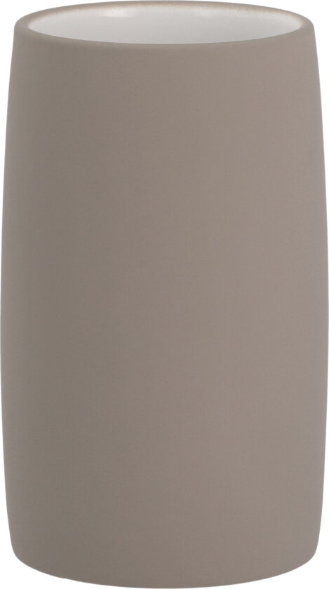 Tannbørsteholder Mono Taupe Str H:11 cm - Tannkrus