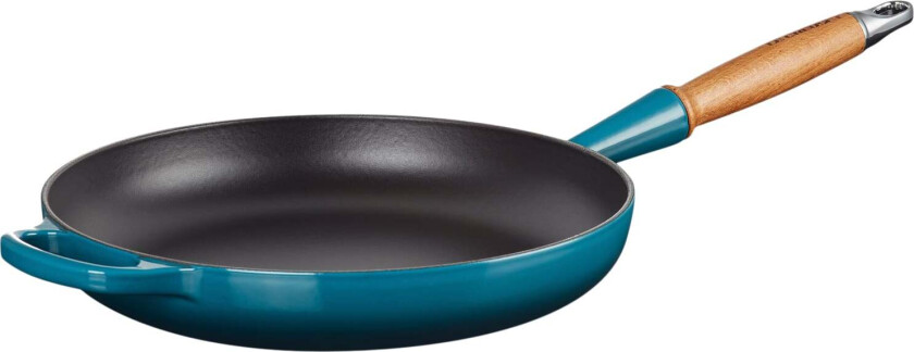 Stegepande M/træht 28 Deep Teal Str 28cm - Stekepanner