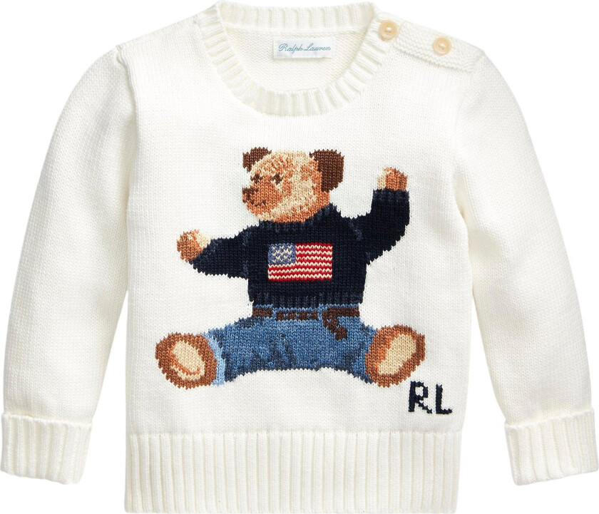 Cottonbear Sweater-tp-swt Str 9M / 9-12 mdr - Strikket