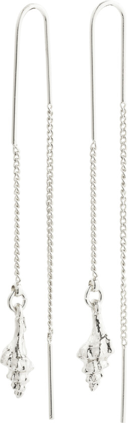 SEA Recycled Chain Earrings Silverplated -Øreringer
