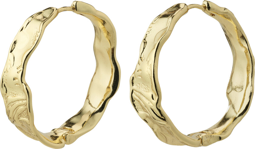 Julita Recycled Hoop Earrings Goldplated - Kreoler