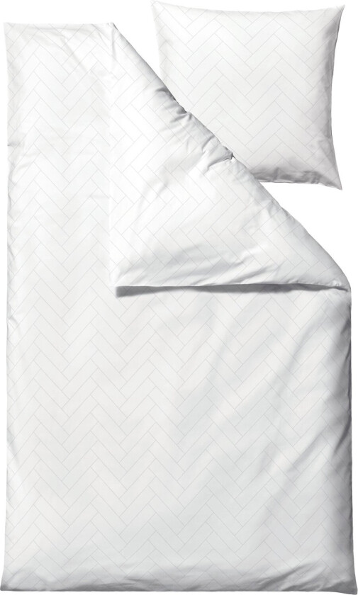 Sengesett 140x220 Tiles White Str 220x140 cm - Sengetøy