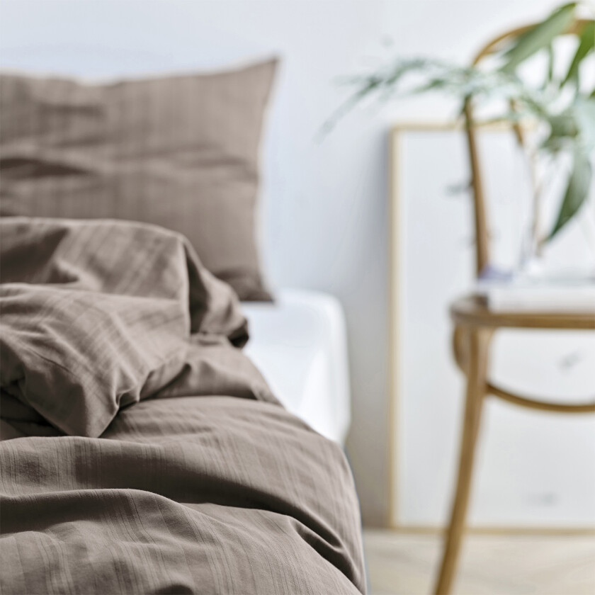 Sengesett 140x200 Noble Taupe Str L:200cm B:140cm H:0.1cm - Sengetøy