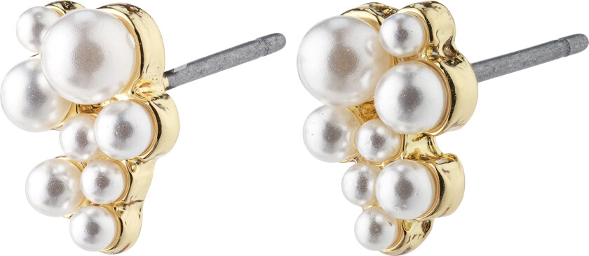 Relando Pearl Earrings Goldplated -Øredobber