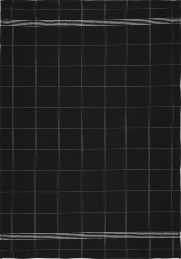 Kj. Håndkle 50x70 Minimal Svart Str 70x50 cm - Kjøkkenhåndklær