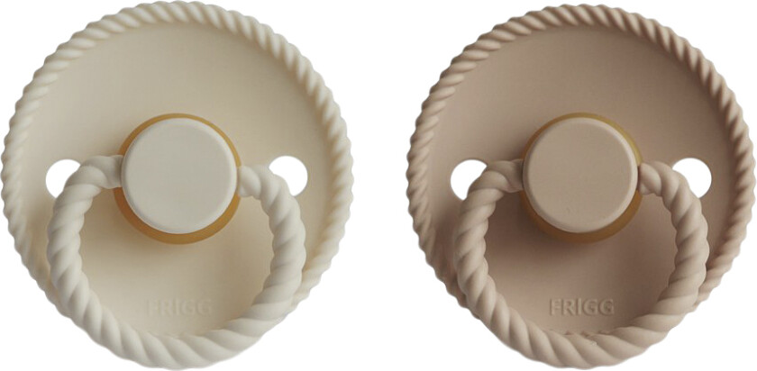 Rope Runde Sutter i Latex 2pak . 1 - Cream/croissant - Smokker