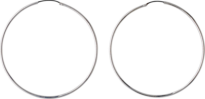 Øreringe Beyonce_pi Forsølvet Sølv - Kreoler