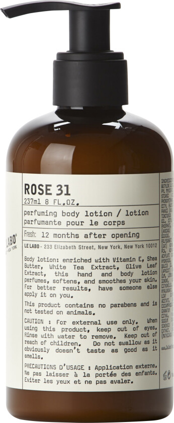 Rose 31 Perfuming Body Lotion 237ml - Kremer Tre