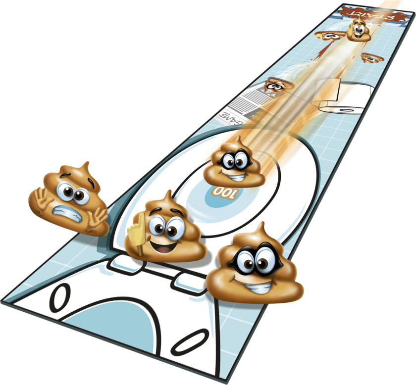 Shit Curling Spil 90x20 - Barnespill