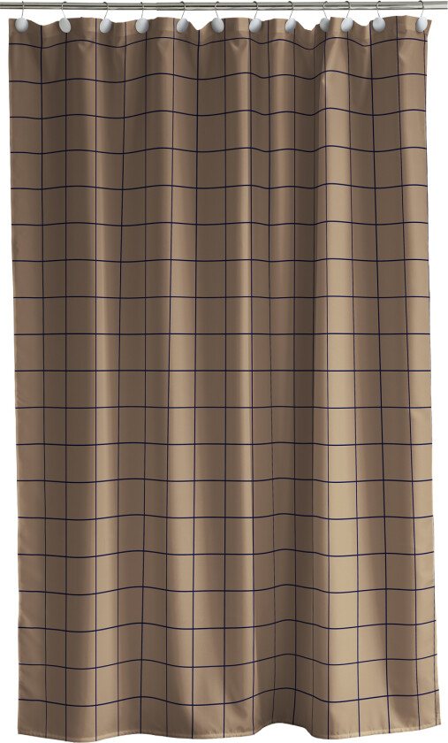 Dusjforheng 180x220 Vista Warm Taupe Str L:220cm B:180cm H:0.1cm - Dusjforheng Polyester