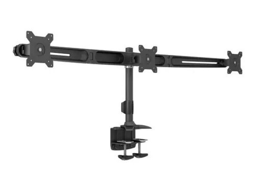 M Vesa Skjermstativ Triple Desk Clamp 15"–24"