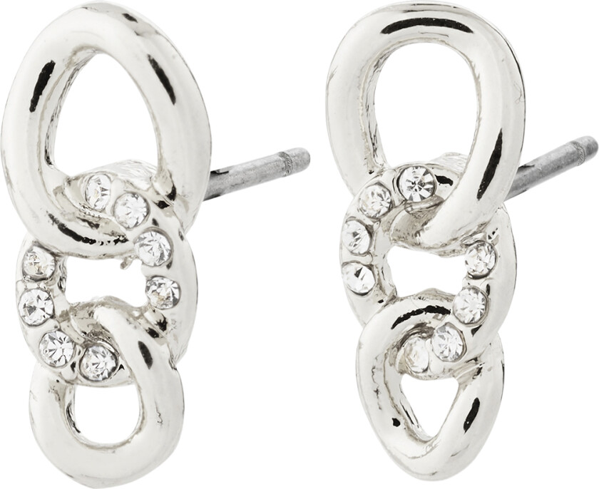 Wrenley Recycled Earrings Silverplated -Øredobber