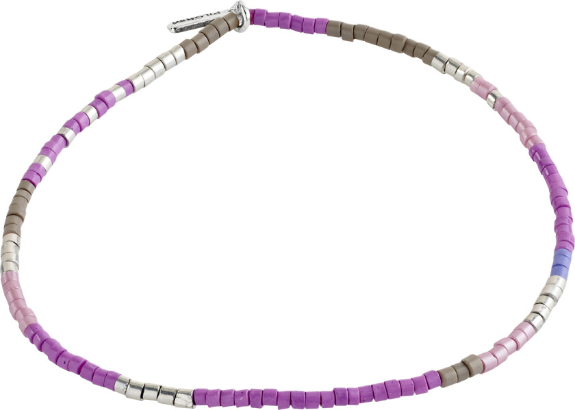 Bilde av Alison Bracelet Purple, Silverplated - Perlearmbånd Lycra