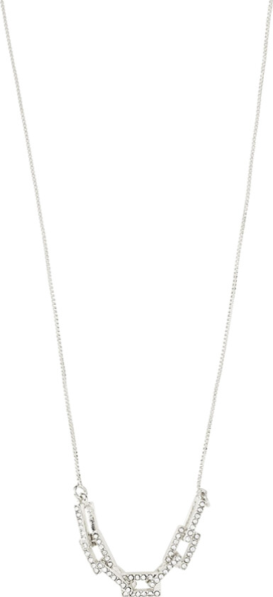 Coby Recycled Crystal Pendant Necklace Silverplated - Halskjeder Med Anheng
