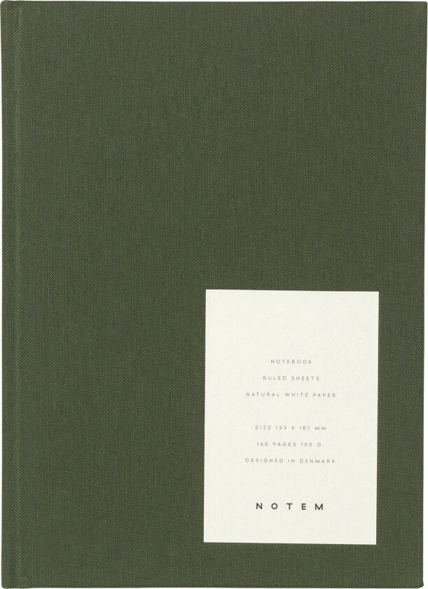 Hardcover Notesbog, Medium, Grøn - Notisblokk
