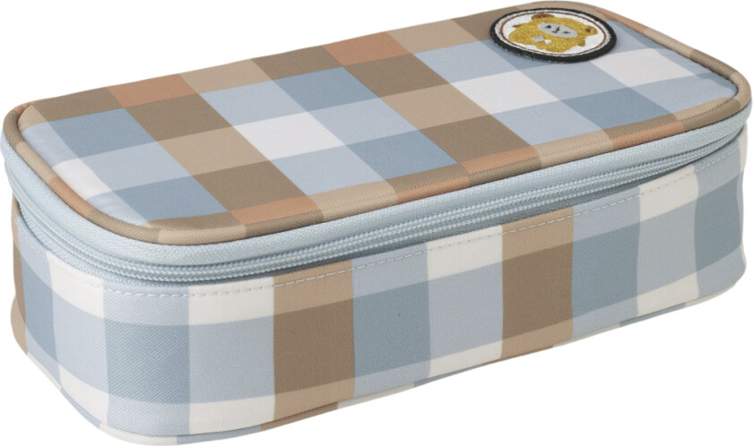Pencil Case Cottage Blue Checks - Blyantvesker Polyester
