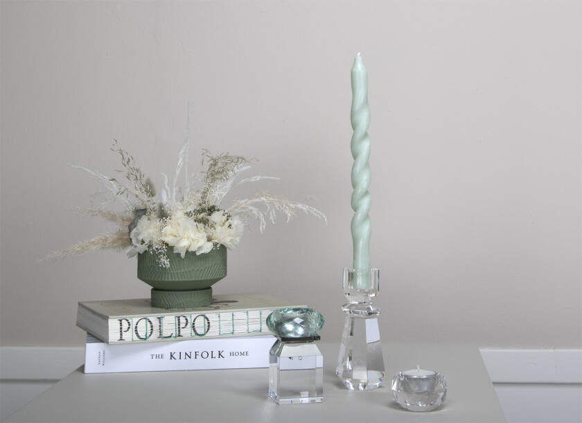 Honeysuckle Fyrfadsstage Str H10 x B5 x L5 cm - Telysestaker Glass