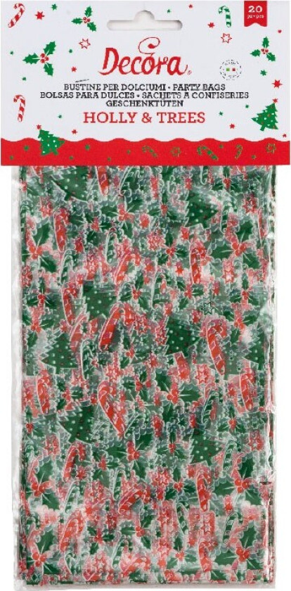gavepose -Kristtorn og Juletre- pk/20
