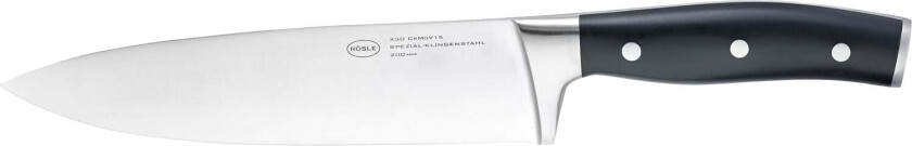 Kokkekniv Tradition 20 cm Stål/sort Str 20 cm - Kokkekniver Stål