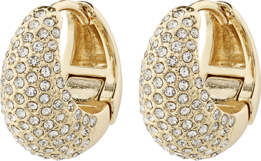 Focus Recycled Crystal Earrings Goldplated - Kreoler