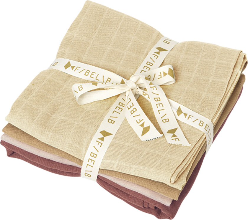 Muslin Dusty Rose Mix - 4 Pack - Stoffbleier&Vaskekluter