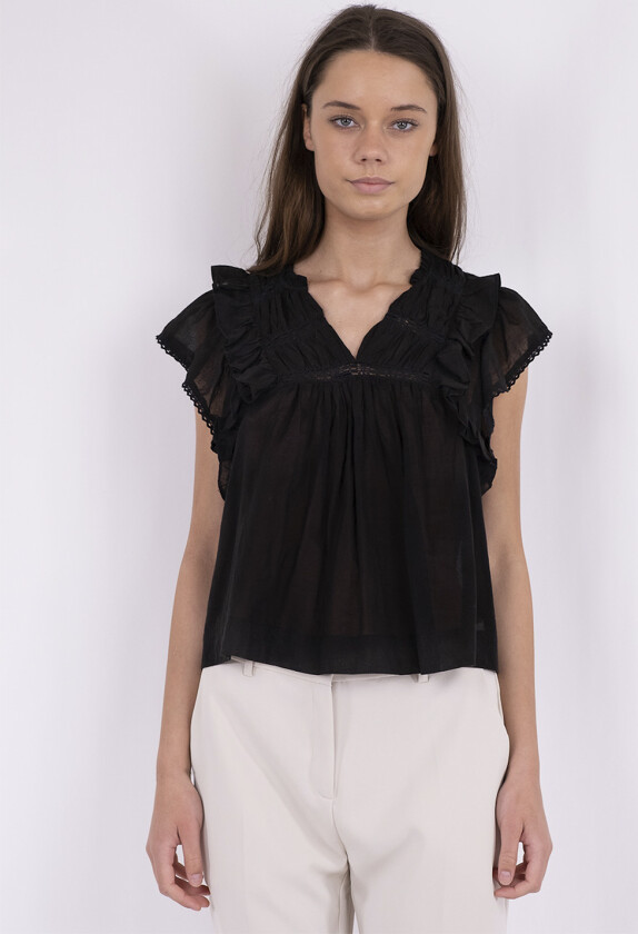 Jayla S Voile Top Str 44 - Topper