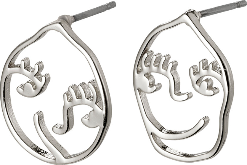 Øreringe, Debra, Sølvbelagt - Øredobber